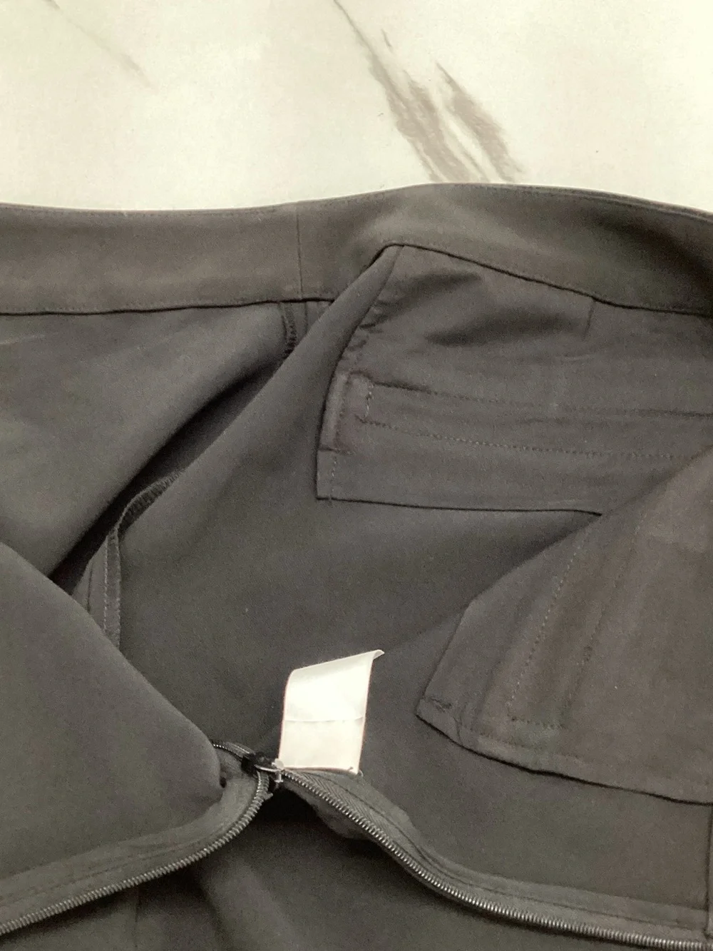kate spade Black Slim Dress Pants with Ankle Buttons